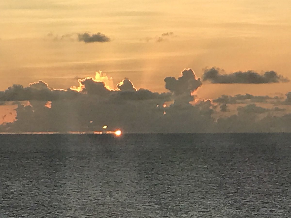 JuliePeasgood's tweet image. Just arrived in Barbados for a family P&amp;amp;O cruise onboard Azura - one very excited granddaughter! #firstsunset @Cruisemag @pandocruises