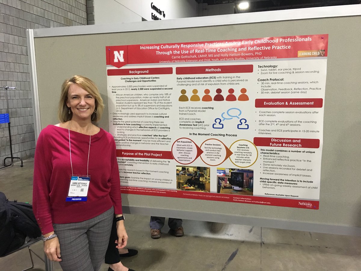 .<a href="/CarrieGotts/">Carrie Gottschalk</a> is at #NAEYC17 poster session teaching about her awesome pilot project!  #coaching