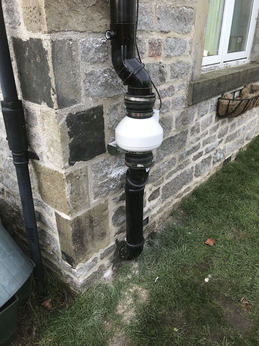 Sump installed this week in Buxton #radon #protection #control