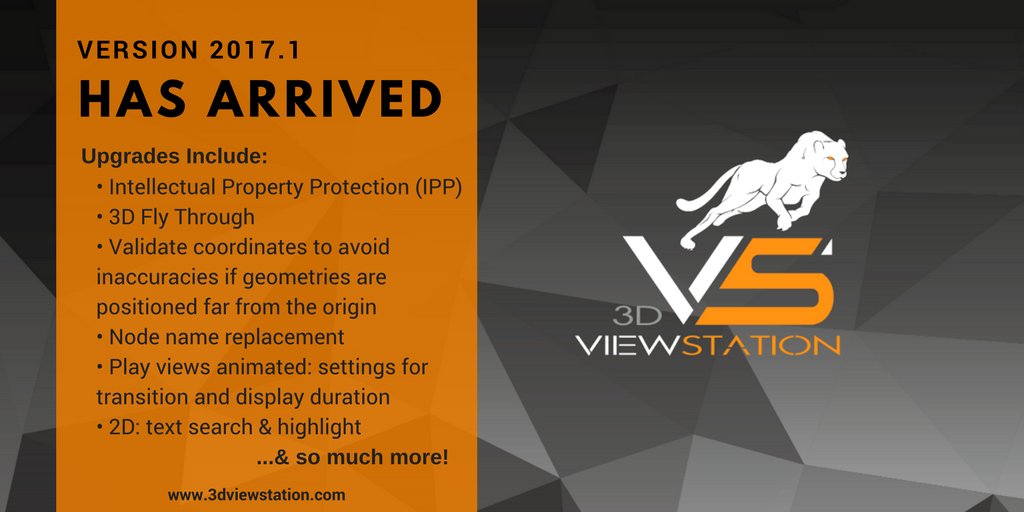 KistersViewer's tweet photo. 3DViewStation Version 2017.1 has just been released! Be the first to get your hands on it. Free 30 day trial: https://t.co/suxX74pODx #CADdata #CAD #Catia #Visualization #3DVisualization #2DVisualization #3DCADViewer #2DViewer #CADProblems #WebViewer #Creo #ProE #NX #SolidWorks https://t.co/Lvcy7JqJzp