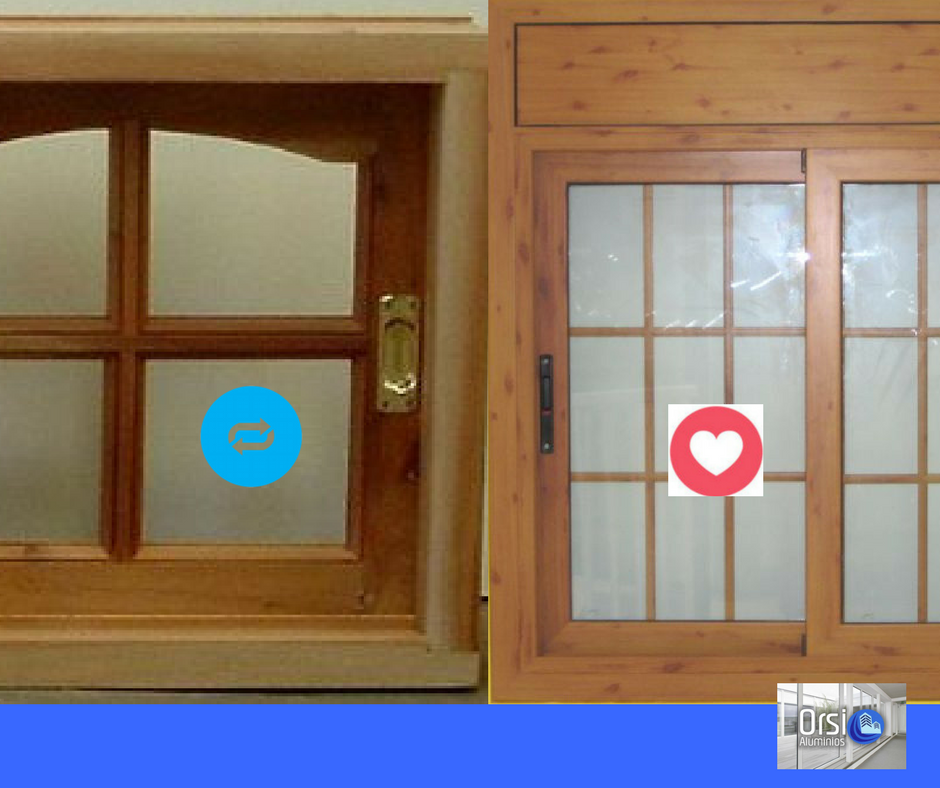 OrsiAluminios's tweet photo. 🤔 ¿Conoces el #lacado de #aluminio con acabado de efecto madera? Adivina ¿Cuál de estas ventanas es en  #madera de verdad y cual es en aluminio decorado? El domingo diremos cual es cual 😉😬 #felizviernes https://t.co/vSLnHTrJIU