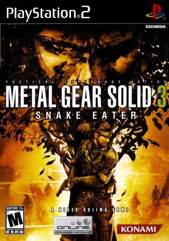 OnThisDayGaming's tweet photo. Metal Gear Solid 3: Snake Eater for the PS2 was released on this day in North America, 13 years ago (2004) https://t.co/uBdUHGJTqq