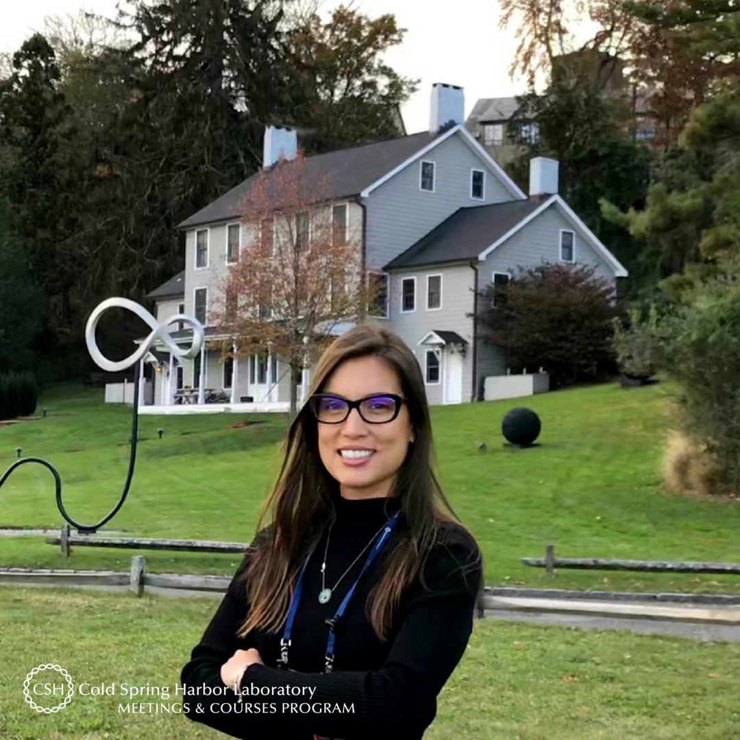 cshlmeetings's tweet image. Meet Paola Silveira of the @ufrj! The grad student, who defends her thesis next March, made her first trip to CSHL to attend the #seqtech2017 course. Read our Q&amp;amp;A here: bit.ly/2j1WYuS #cshlvisitor #cshlcourselife #womeninscience