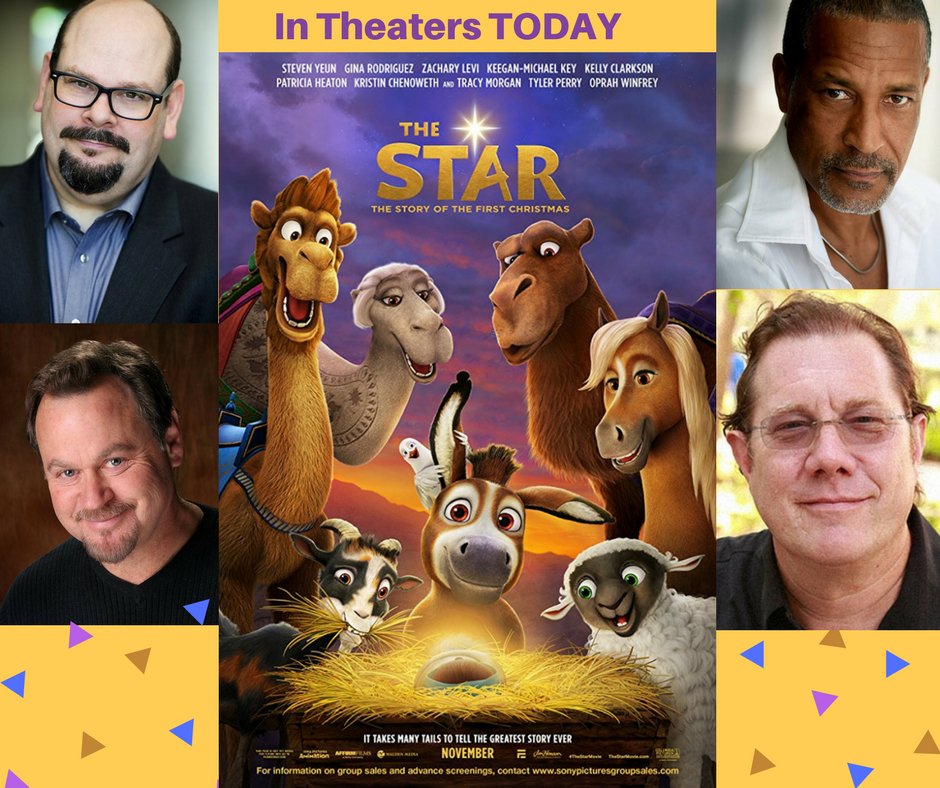 CESDTalent's tweet photo. In Theaters TODAY!!! @SonyAnimation Holiday Movie @TheStarMovie Featuring #CESDTalent #JoelMcCrary as Angel #PhilMorris is Balthazar #GregBerger is The Inn Keeper & #FredTatasciore is Mechoir #CESD #VO #Animation #FamilyFun https://t.co/pF8nwSPnR5