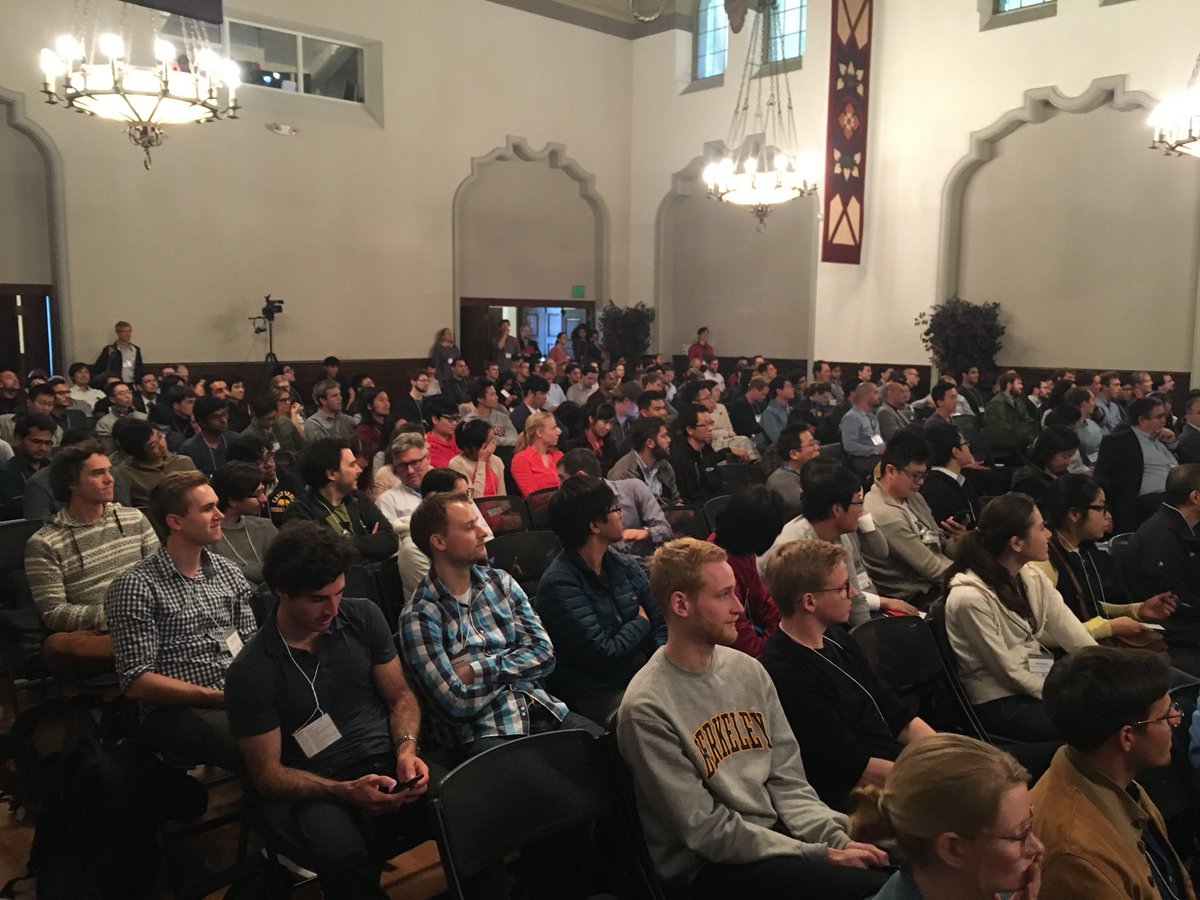 Ken_Goldberg's tweet photo. Challenge: Build a robot that can pick up things that don’t want to be picked up (like cockroaches). My response to Bob Full @ Bay Area Robotics Symposium (#BARS17) @UCBerkeley
https://t.co/XCv1Gwp6D5 https://t.co/yZFYWSq36V