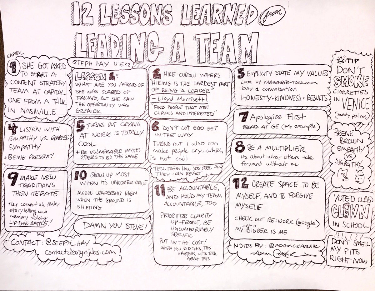 adamczarnik's tweet photo. Some amazing tips on leading a team and not smoking in Venice from @steph_hay #ui22 #UIE @uiconf https://t.co/d3RQFUbz8Z