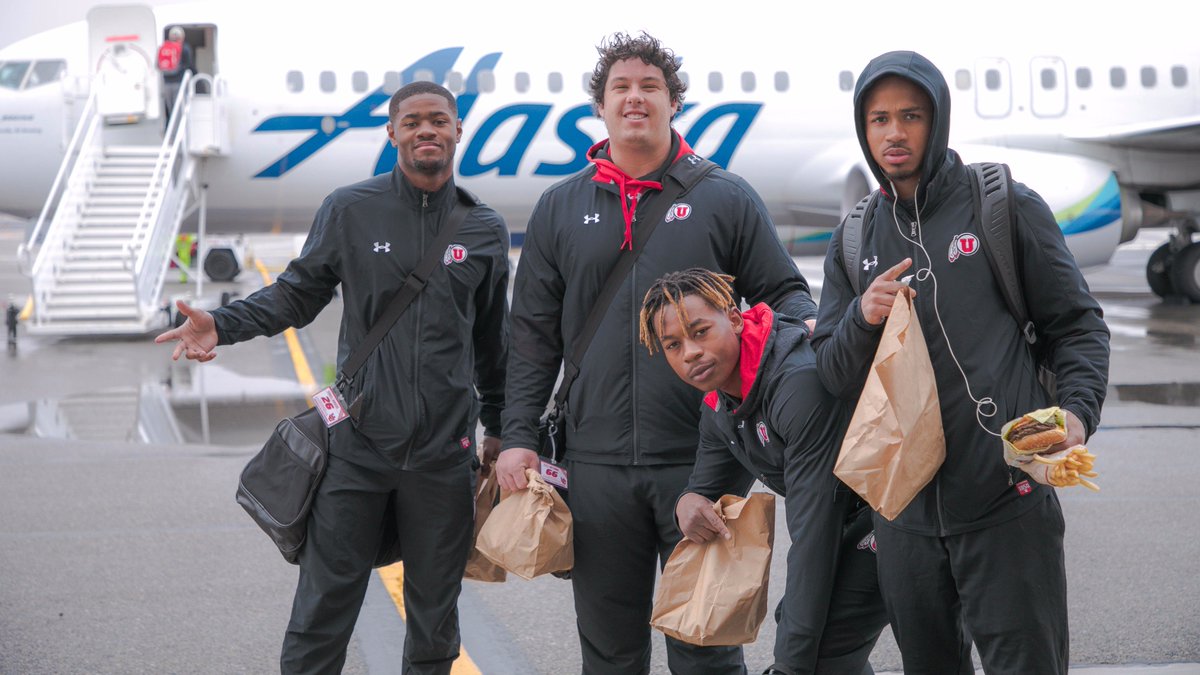 Utah_Football's tweet photo. SLC ✈️ Seattle https://t.co/13dfAaibEE