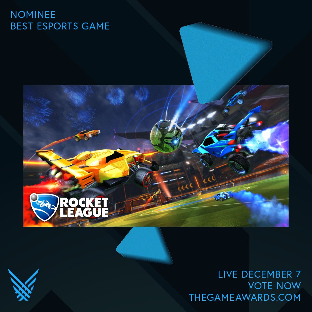 RocketLeague's tweet image. Don't forget to vote for Rocket League for 'Best Esports Game' in this year's @thegameawards!
► thegameawards.com/awards ◄