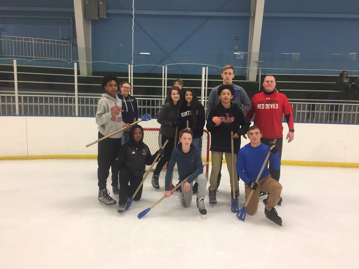 OHSHealthPE's tweet photo. Fun times by @OHSHealthPE classes @CityofOwensboro Edge Ice Arena this week!  Check out some of the fun we had! https://t.co/yOkw0pYdRz
