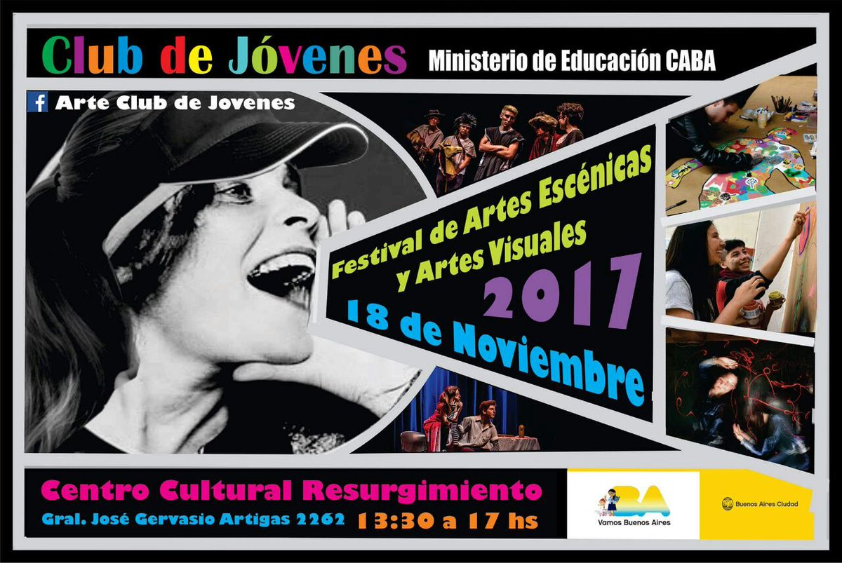 Se viene el Festival de #ArtesEscénicas y #ArtesVisuales La Ciudad es el escenario!! #CiudadEducadora <a href="/Soledad_Acunia/">María Soledad Acuña</a> <a href="/andreabruzos/">Andrea Bruzos</a>