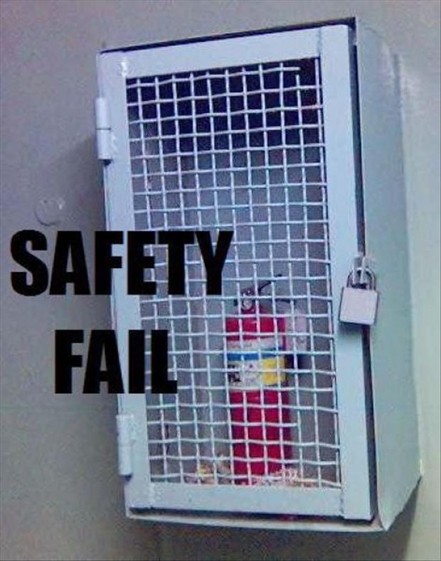 issc_com's tweet photo. How NOT to store your fire extinguishers... #safetyfailfriday #dontdothis #firesafetyfail https://t.co/ieVDcCpp9B