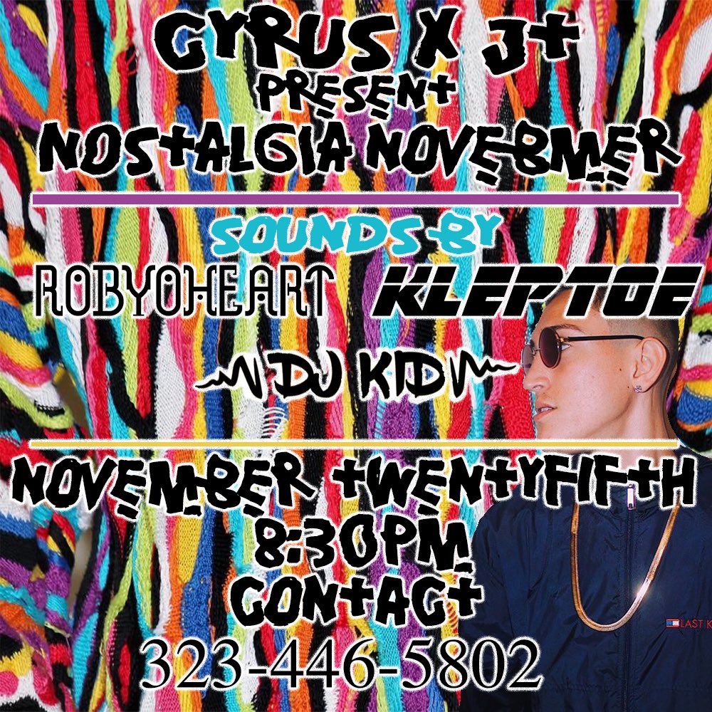 JSugarFree's tweet image. 😈 We back 👀 Cyrus x JT😜 Throwback😱 Bang my line for that Info📲 Next Saturday Nov 25🔊