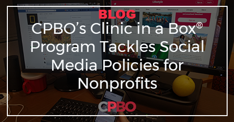ProBonoInst's tweet photo. Check out the latest blog post about #CPBO's Clinic in a Box® Program on #socialmedia policies at #ACCAM17 https://t.co/me7wjEfxrg https://t.co/CYcAXyJi5o