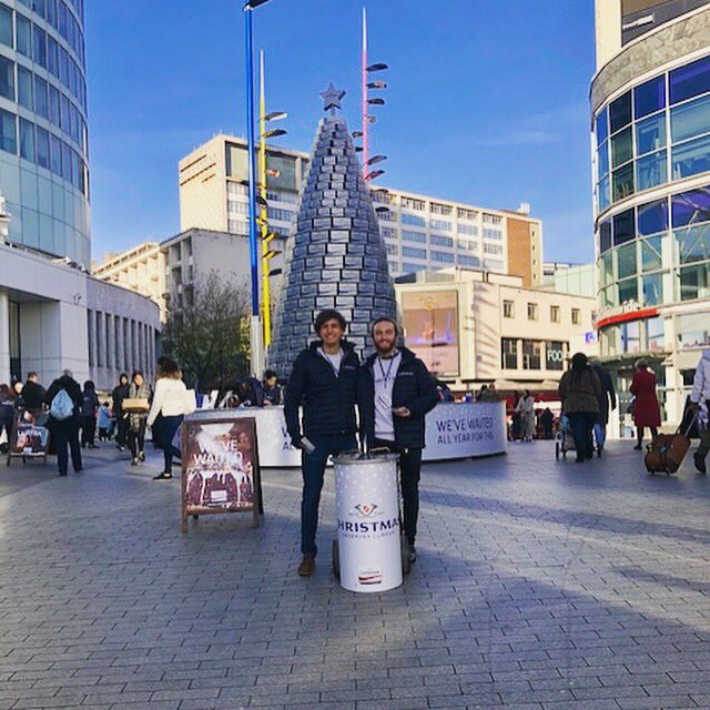 DHBlive's tweet photo. 8 meter tall @Lurpak Butter Christmas tree live all weekend... sample freshly cooked treats while getting your Xmas shopping started (or finished!) in #Birmingham this weekend at #RotundaSquare. 
Next Stop #Westfield #London - 24th to 26th! https://t.co/bd9hxXq7Up