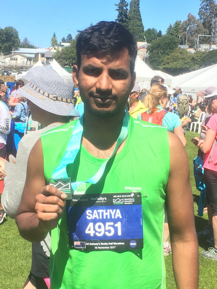 sathyan216's tweet photo. Dont wait to beat ur own records instead get trained.  Its time to train for full marathon😊

#3rdhalfmarathon #noteasy #MMDDDDLCTworkout @QueenstownRun https://t.co/AYMLUuBPdy
