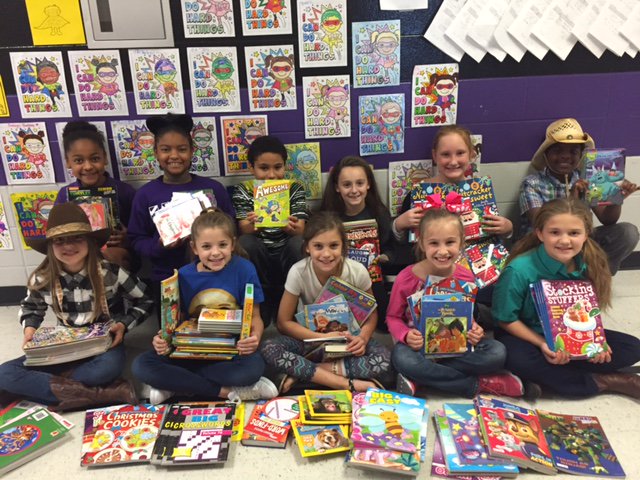 T_Doss_MSA4th's tweet photo. The MSA 4th Grade Service Project was a huge success!
Students brought in new books to donate to St. Jude Children's Hospital, conducted a Super Hero Fundraiser, and decorated Christmas cards for children spending the holidays in the hospital.
#thankful #teamawesome #MSArocks https://t.co/Iy9fJGOunw