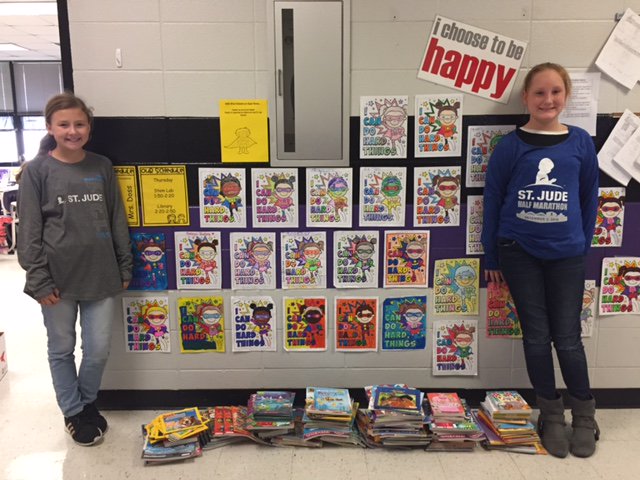 T_Doss_MSA4th's tweet photo. The MSA 4th Grade Service Project was a huge success!
Students brought in new books to donate to St. Jude Children's Hospital, conducted a Super Hero Fundraiser, and decorated Christmas cards for children spending the holidays in the hospital.
#thankful #teamawesome #MSArocks https://t.co/Iy9fJGOunw