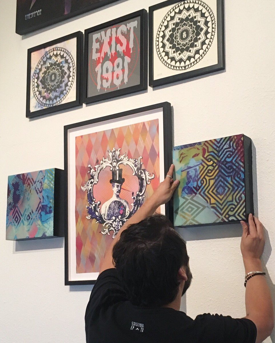 CohortC's tweet photo. Cohort @EXIST1981 unveils PDA, his new Gallery/Shop/Studio in Downtown El Paso TX with epic group show #FutureClassics Sat Nov 18th 6-10pm 👌✨ #art #elpasotx https://t.co/ipjqmzHvUk