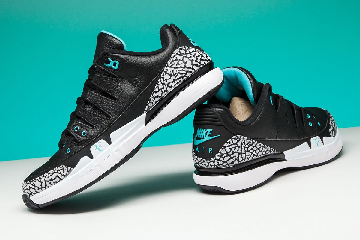 nike zoom vapor roger federer x air jordan 3