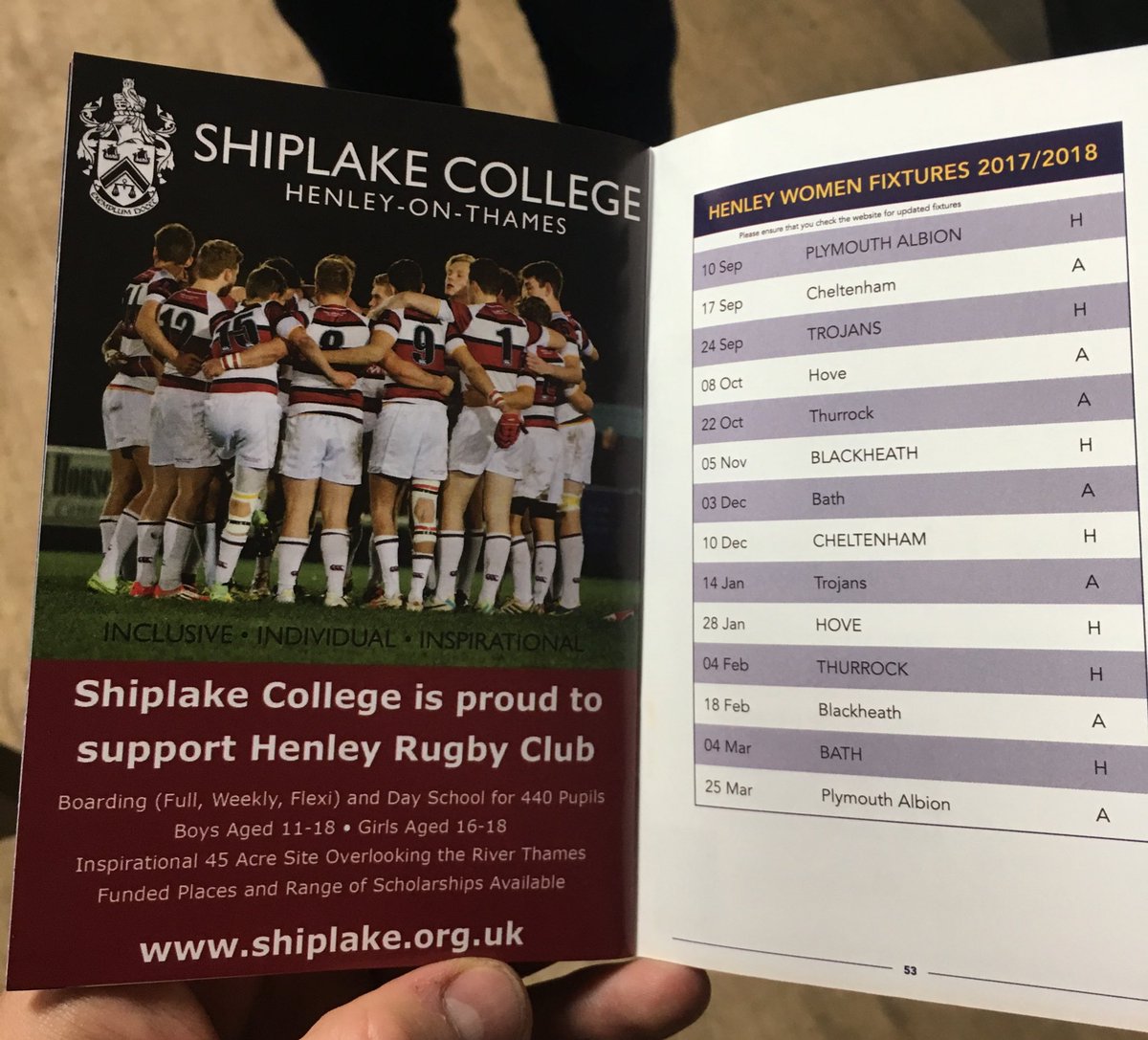 Proud to sponsor <a href="/HenleyHawks/">Henley Hawks Rugby</a> 👍