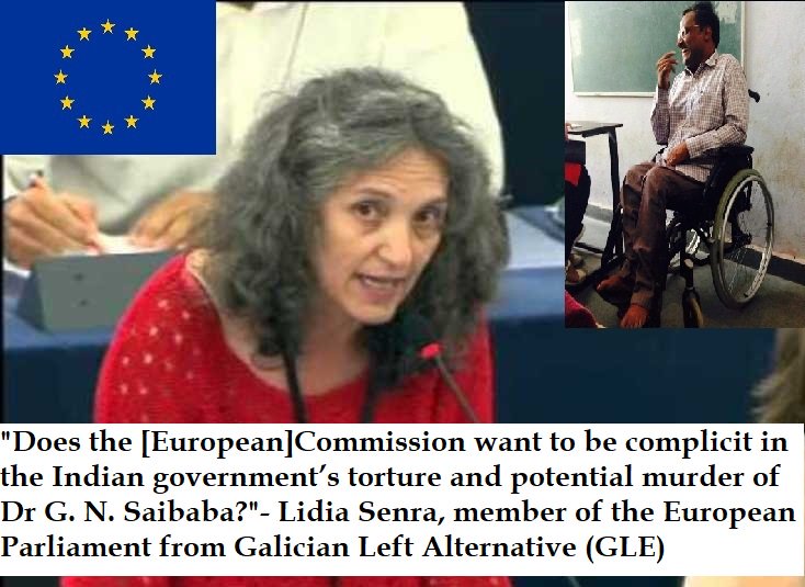Lídia Senra, Member of the European Parliament indict the International community and specifically EU being complicit in the torture and potential political murder of Prof. GN Saibaba. Link Here <europarl.europa.eu/sides/getDoc.d…>

#FreeGNSaibaba
#FreeAllPoliticalPrisioners
#RepealUAPA
