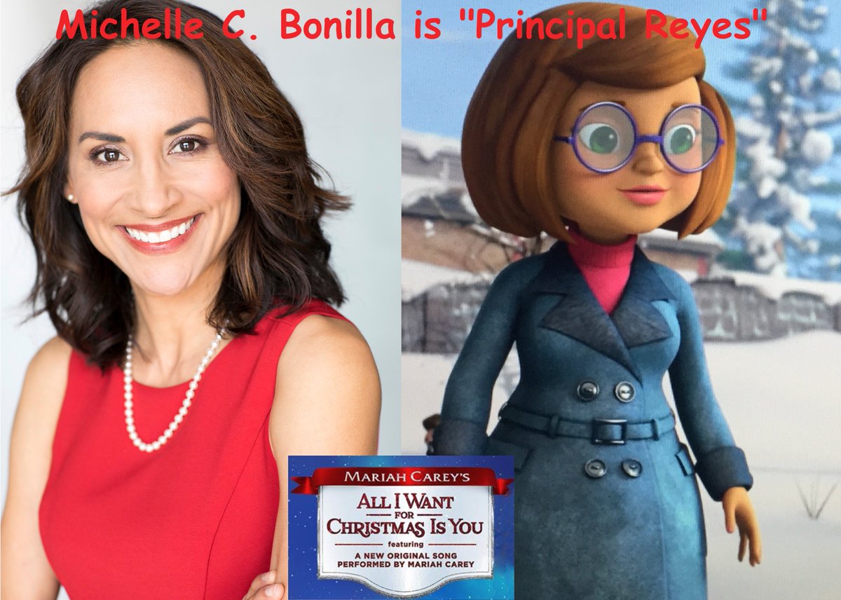 TheMCBonilla's tweet photo. So happy to be a part of @AllIWantMovie ! Such a sweet tale, great new songs by @MariahCarey, and a new #holiday classic! I had a blast playing #PrincipalReyes and got to do some fun #comedy! #actors #actorslife #voiceover #holidays #AllIWantMovie #michellecbonilla #funny #sweet https://t.co/UY2EoZVEgy