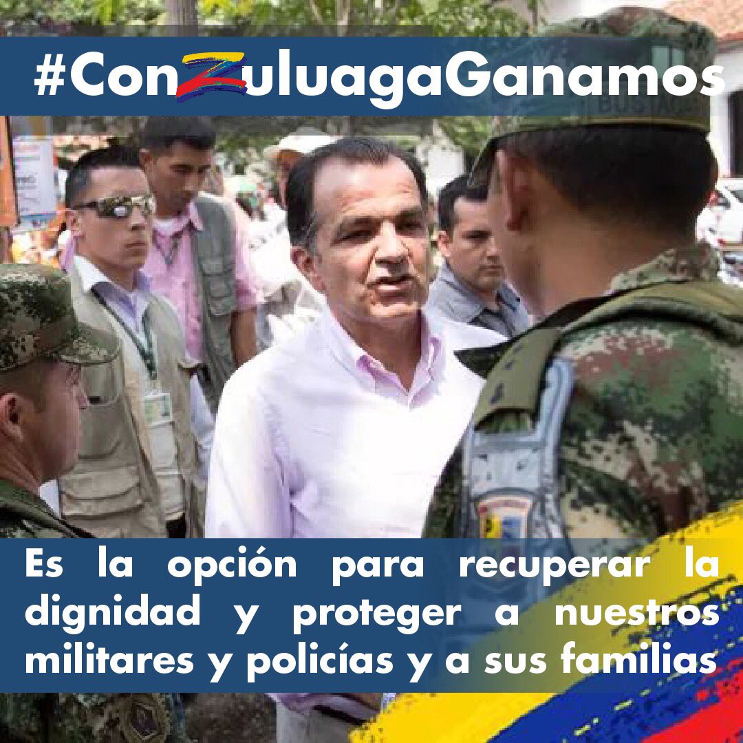 ThaniaVegaP's tweet photo. #ConZuluagaGanamos Es la opción para defender a nuestras Fuerzas Armadas. https://t.co/ITneFpAZ4P