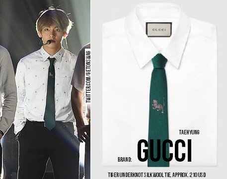 gucci tiger tie