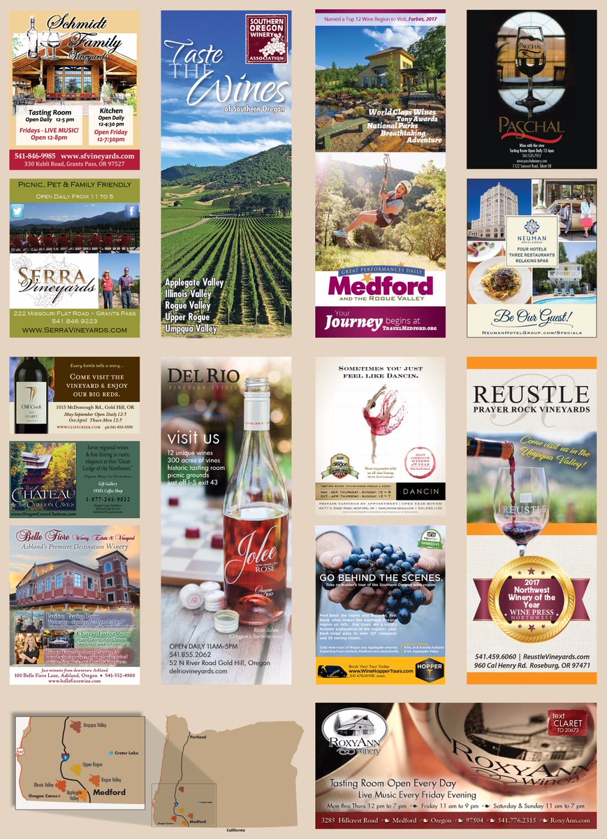RamOffset's tweet image. Check out our latest TurnKey Publication - the 2017 Southern Oregon Winery Association Map.