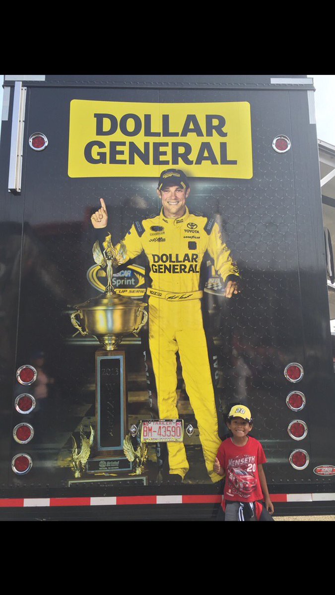 #ThanksKenseth for all the incredible memories u gave me. I've cheered for u and looked up to you since I've been 3. I'm almost 9 and you are and will always be my idol. #BiggestLittleFanEvan <a href="/JoeGibbsRacing/">Joe Gibbs Racing</a> <a href="/JessicaLRohlik/">Jess Rohlik</a> pls 🙏🏽have <a href="/mattkenseth/">Matt Kenseth</a> like &amp; retweet this