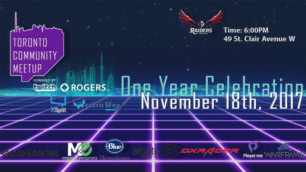 NerdsUpNorth's tweet photo. We're so excited to celebrate @TwitchGTA's anniversary! Who will we see tomorrow? https://t.co/803E5O3MDL