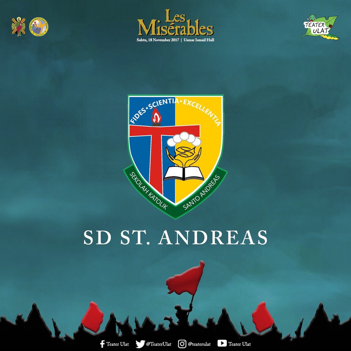 SD St. Andreas juga turut mendukung dalam bentuk tari dan cast di Produksi ke 8 TEATER ULAT - SEKAMI St. Andreas bertajuk “LES MISERABLES”