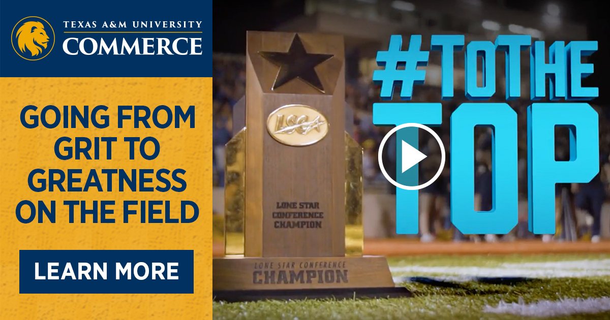 AggieTimber's tweet photo. @TAMUC Lions Football takes on #12 Warriors on Saturday! #PridePromo  - https://t.co/0nMSt4TWSt https://t.co/dYYt6A6FuM
