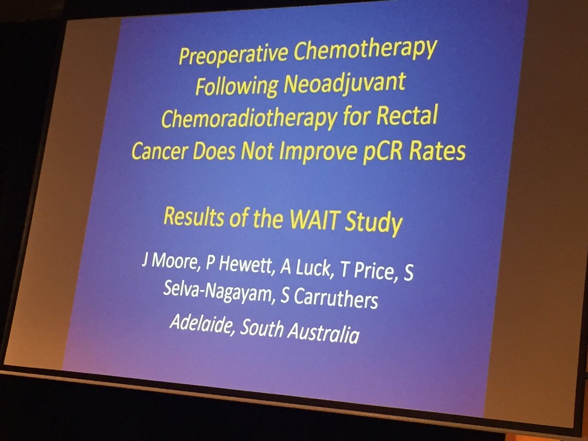 SamAtallahMD's tweet photo. James Moore #CSSANZ17 #waitandbeyond for #rectalca #colorectalsurgery https://t.co/eg72jCPFia