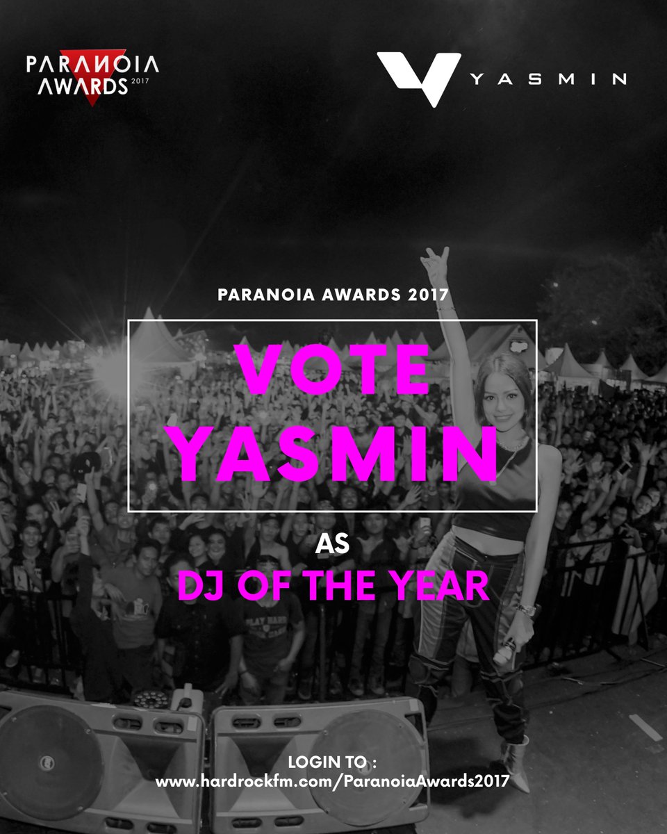 PCSRebelTeam's tweet photo. Who is your choice for DJ OF THE YEAR #ParanoiaAwards2017? Simply login using your facebook or register by email and vote for YASMIN here : https://t.co/yjfYBObAGq https://t.co/rHljNZF3av