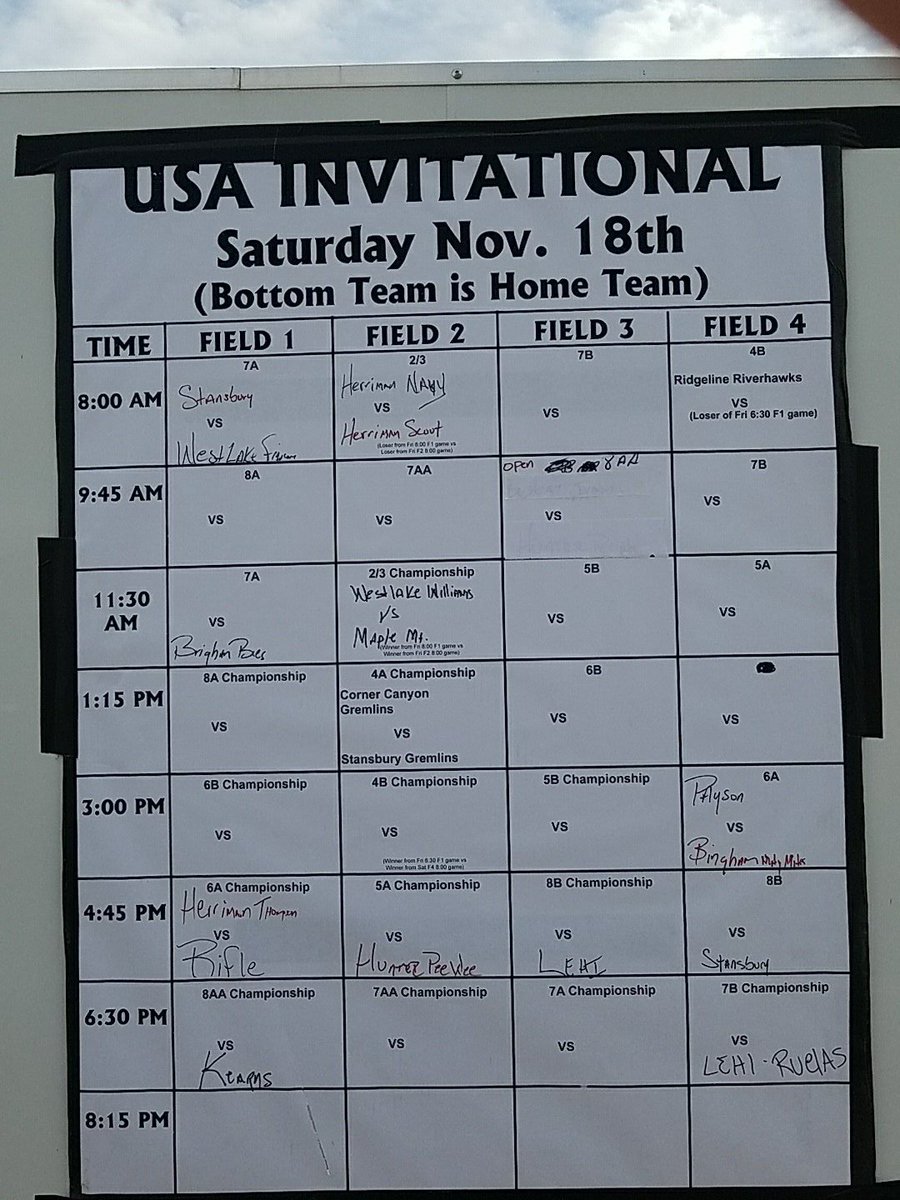 USAInvitational's tweet photo. Update on Saturdays schedule https://t.co/uBtmQ0InRW