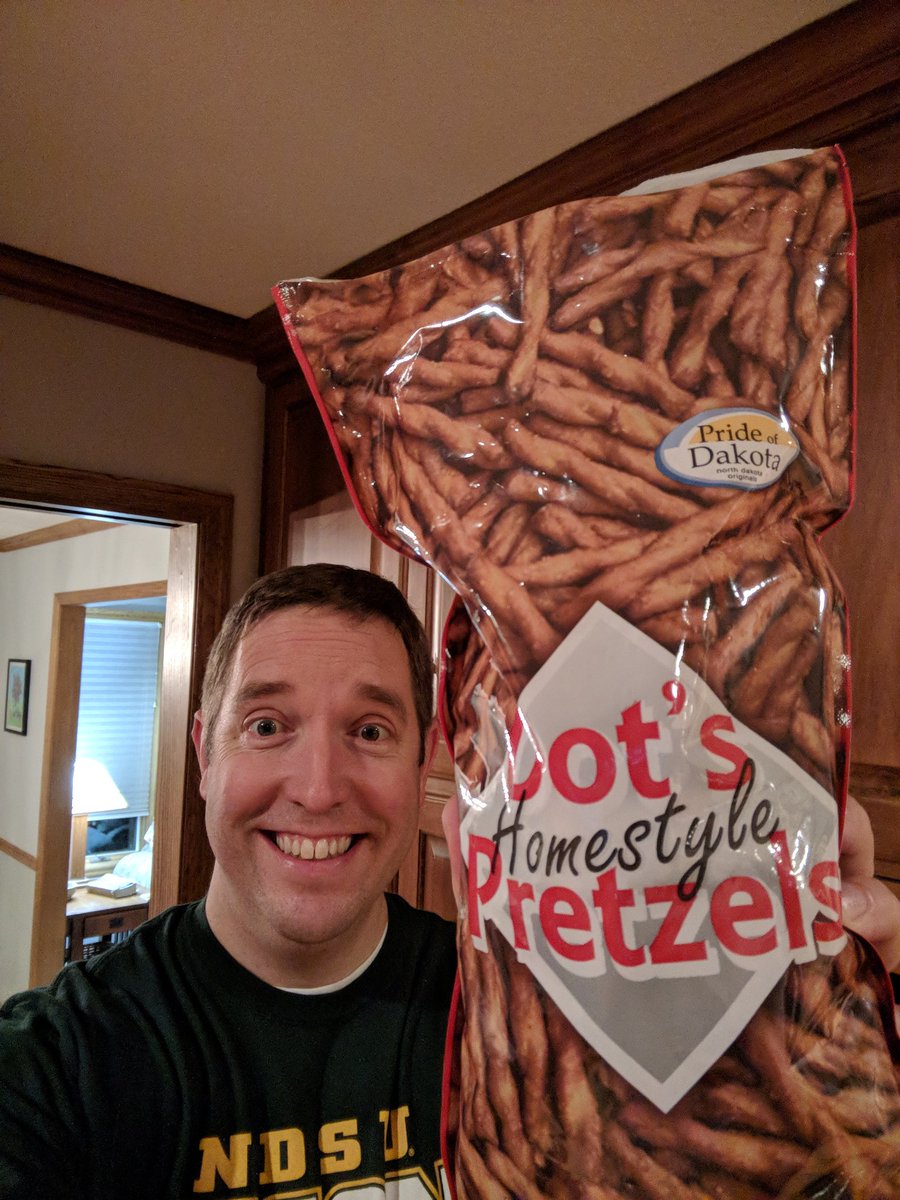 MikeKesslerPhD's tweet photo. Hello new friend! I've just discovered Dot's Homestyle Pretzels! #PrideofDakota #Yum #ForeverHooked
https://t.co/VkHNDKkAJu https://t.co/xGld3fqL8S