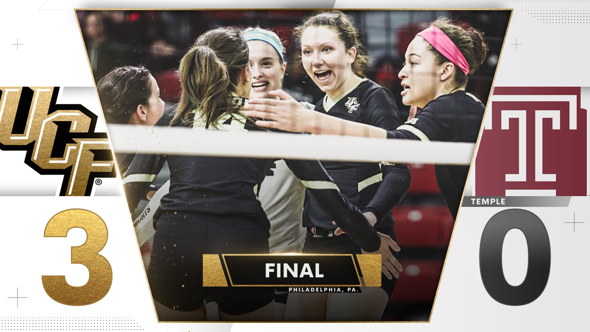 UCF_Volleyball's tweet photo. ⚔️ Back-✌️-Back-✌️-Back Sweeps ⚔️

#ChargeOn https://t.co/cqRvV3OuhG