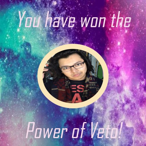 ORGBigBrother's tweet photo. Congratulations @vetoallthenoms you have won the Power of Veto! I Need a decision ASAP! #OBB3 https://t.co/Ze3ceXihL0