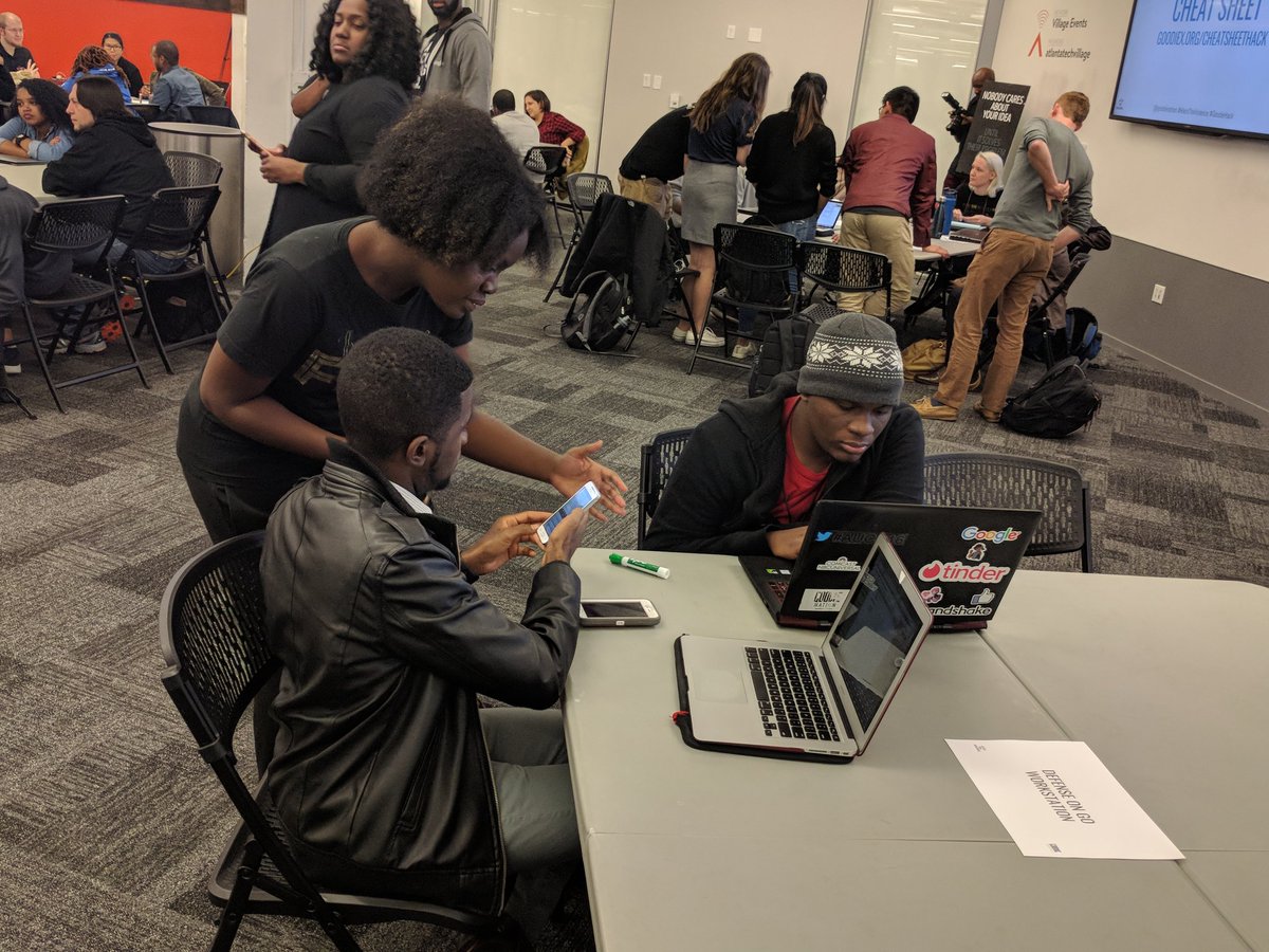 goodienation's tweet photo. Teams have formed and are getting settled in! #GoodieHack #HacktheViolence https://t.co/XLUWBtim60