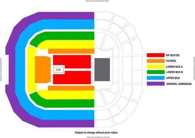 Moa Arena Seating Chart