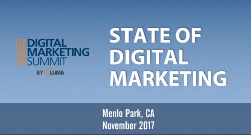 LUMA_partners's tweet photo. LUMA presents the State of Digital Marketing 2017. https://t.co/hzbUoOO1b8 #DMS17 https://t.co/9EFlyk0U98