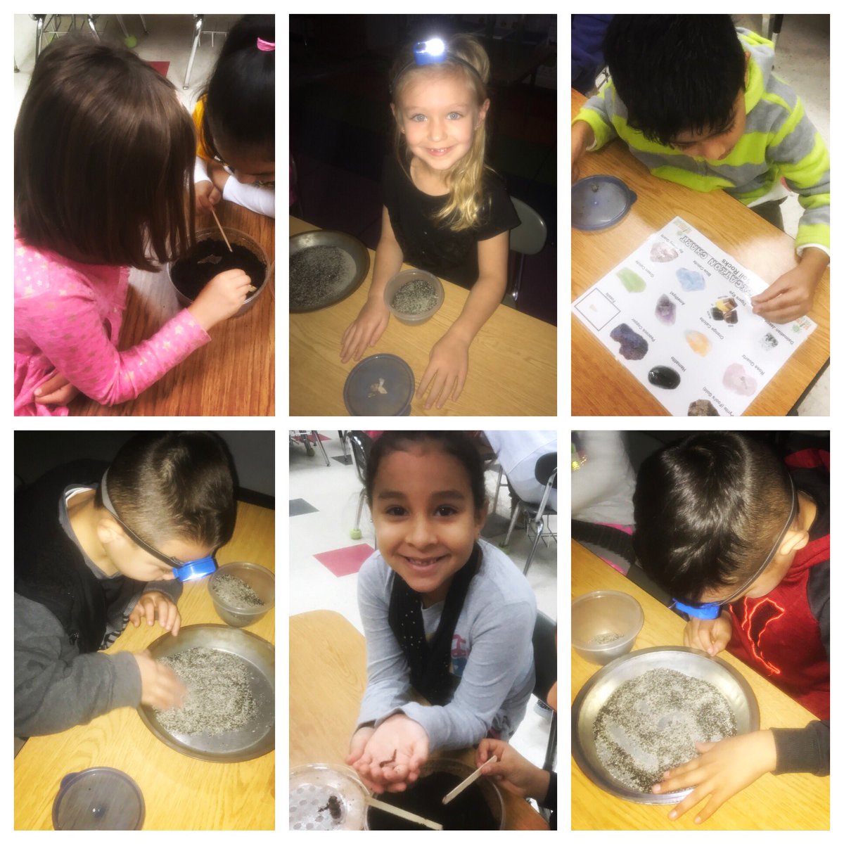 GEOLOGISTS exploring the Earth's crust today!! 🔬 We sorted the rocks and minerals we found! 👍🏻#scienceisfun #soilrocks <a href="/DurantEagles/">Durant Elementary</a>