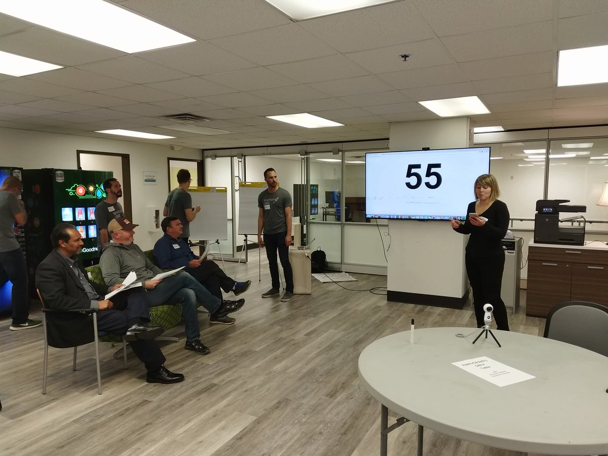 KennethKnoll's tweet image. @WeGoLook representing at @StartupOKC with @irishalanwhite, @matthewreily and me here all weekend. 60 second pitches underway!