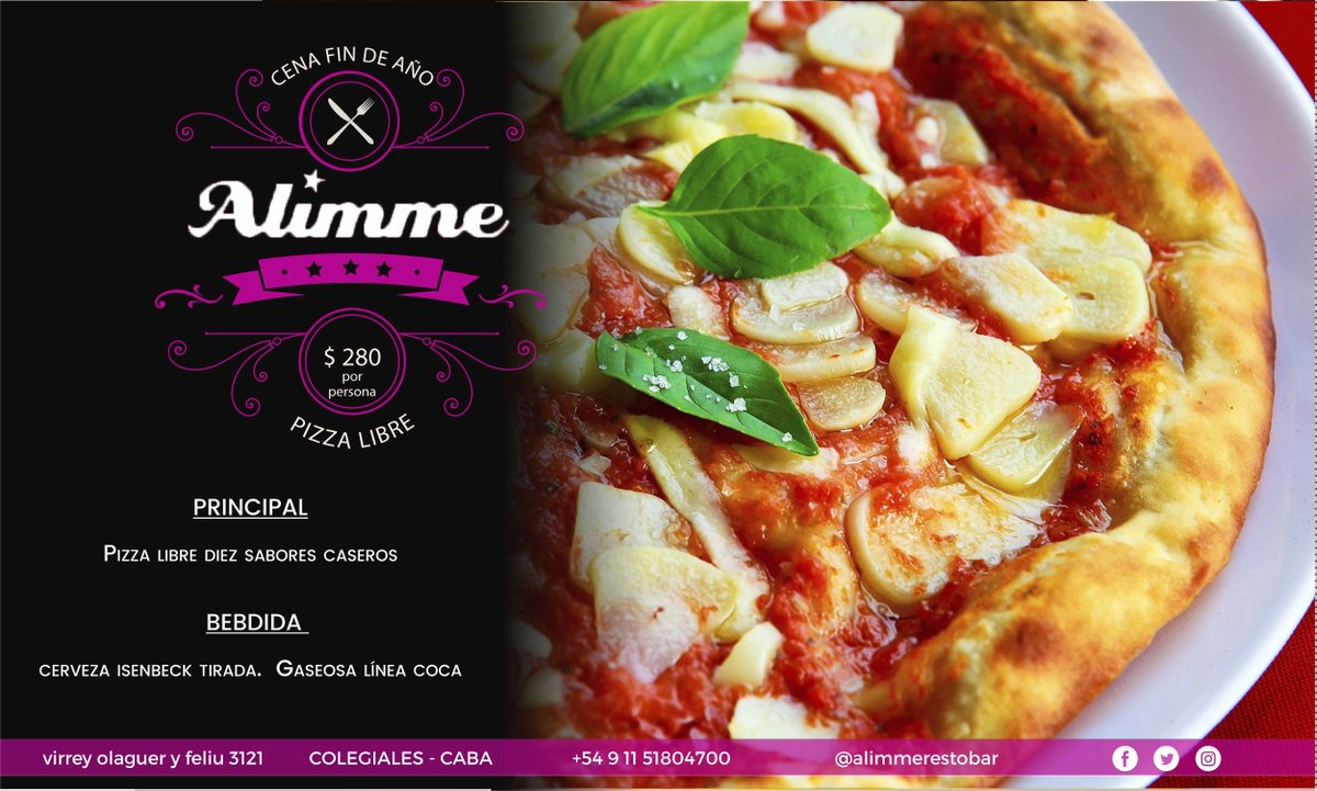 AlimmeRestoBar's tweet photo. ¿Todavía no organizaste la #CenaDeFinDeAño con tus amigos? 😯 en #alimme tenemos todo lo que necesitas Si todavia no reservaste podes hacerlo por 📩 inbox o por whats app 📲 +54 9 11 51804700

Dale! no te quedes sin tu lugar  😜👇 https://t.co/ftNSEF2Axa