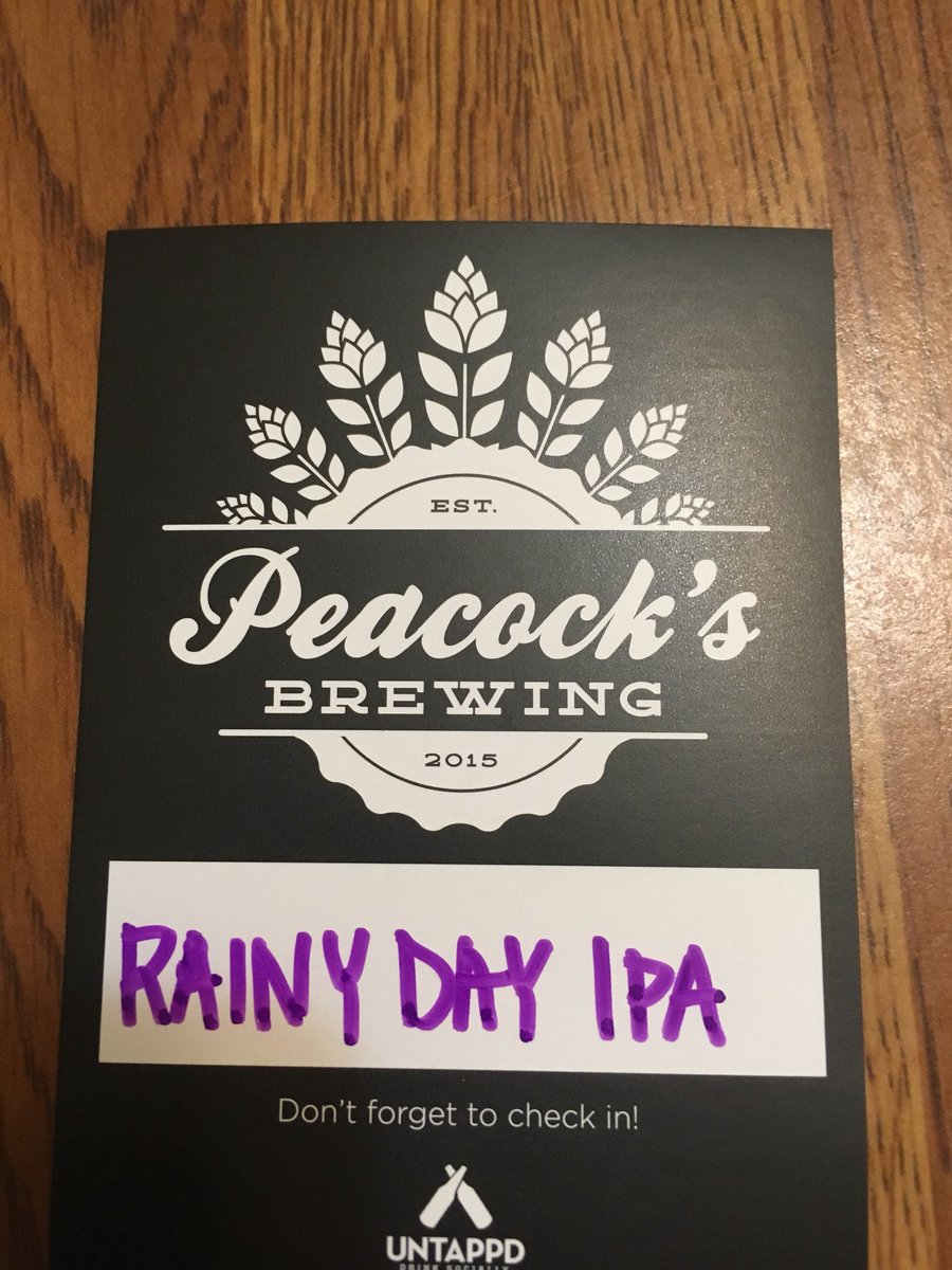 PeacocksBrewing's tweet photo. Bottling our Rainy Day IPA! https://t.co/U8Hg6TamfQ