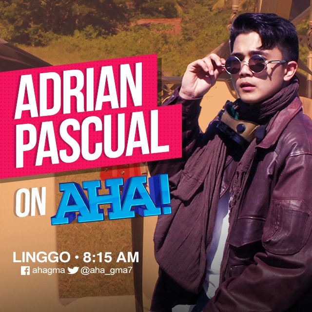 aha_gma7's tweet photo. Ang Ka-AHA na ating makakasama ngayong Linggo, game na game hindi lang sa sayawan at kantahan, kundi pati rin sa liparan? Ano kaya ang hatid niyang trip sa atin? Abangan si Kapuso @AdrianPascual21  sa AHA!, 8:15 AM sa GMA-7! https://t.co/oGzzaKcMxN