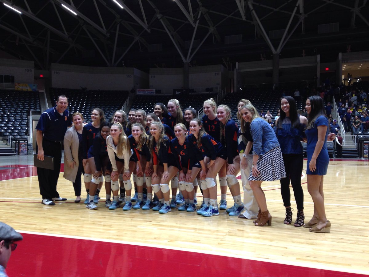 Seven Lakes Volleyball won!!!!! Will play Hebron tomorrow at 6:30pm for the State Championship!