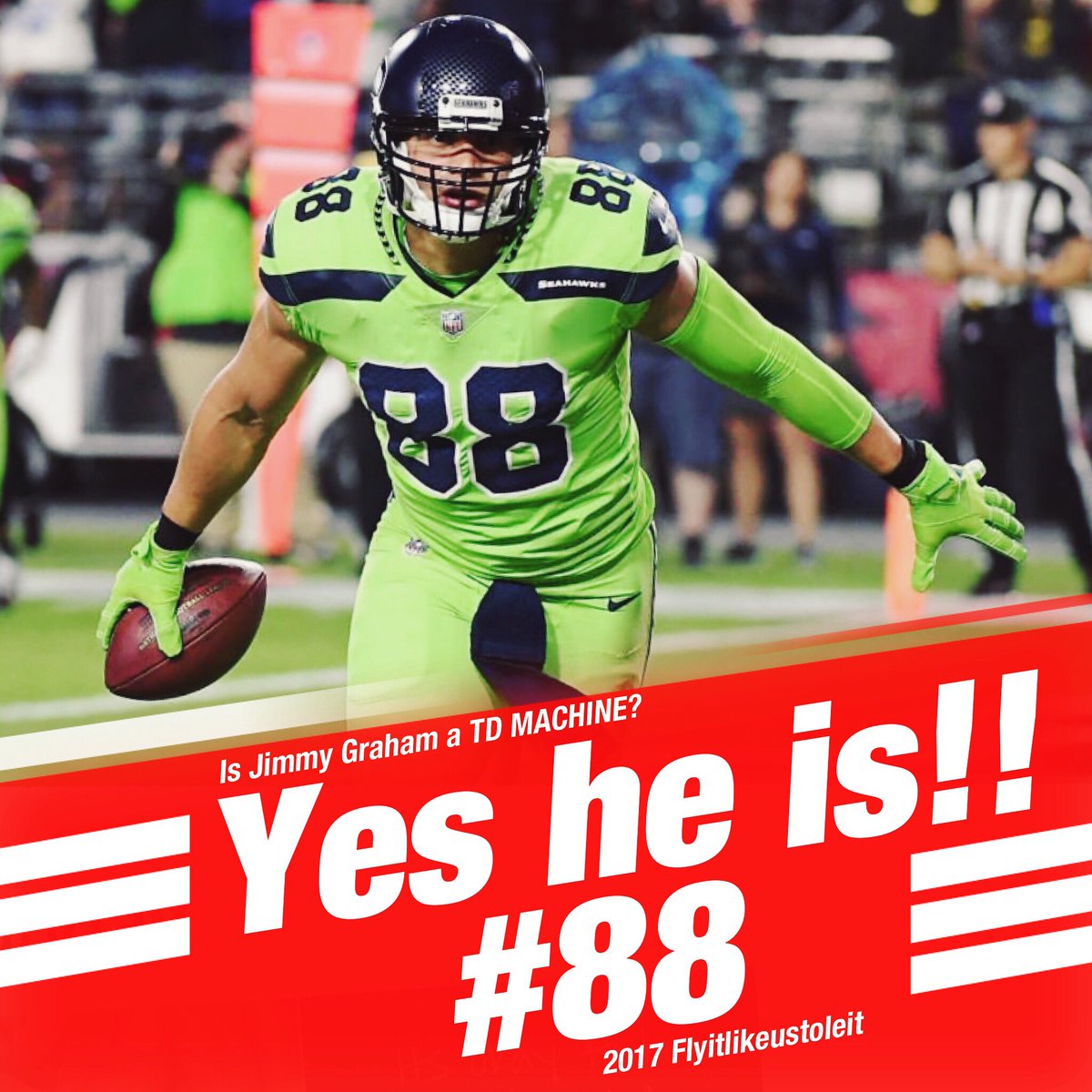 Shine_Sloan's tweet photo. ๐ช๐ผ๐ช๐ผ @TheJimmyGraham #flyitlikeustoleit https://t.co/foHFW3Czcv