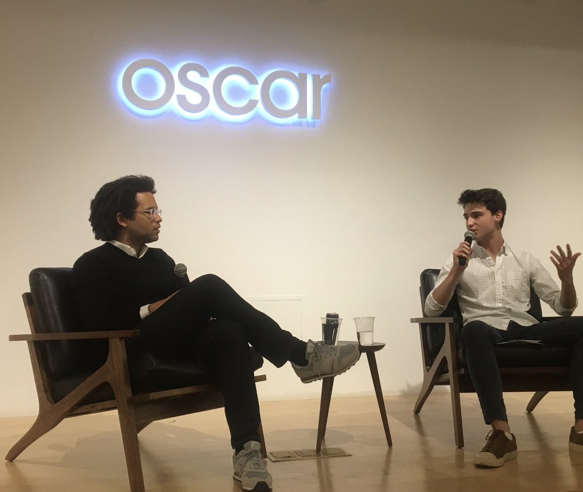 defuria's tweet photo. Great chatting about the NYC startup ecosystem with @pboyce tonight at @OscarHealth! https://t.co/GOx6flj4Tp